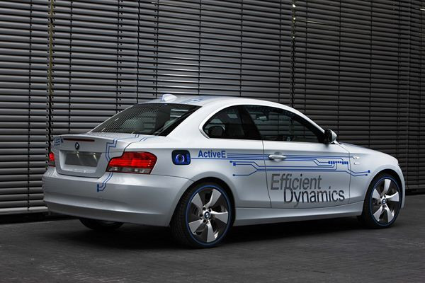 Un concept BMW Concept ActiveE à propulsion électrique présenté au salon de Détroit