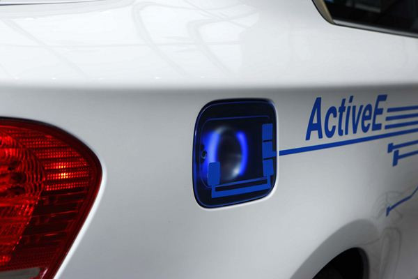 Un concept BMW Concept ActiveE à propulsion électrique présenté au salon de Détroit