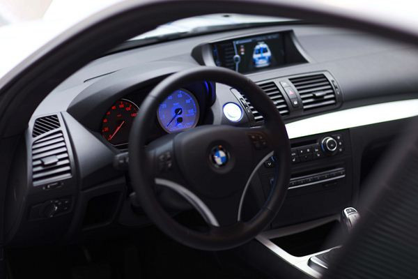 Un concept BMW Concept ActiveE à propulsion électrique présenté au salon de Détroit