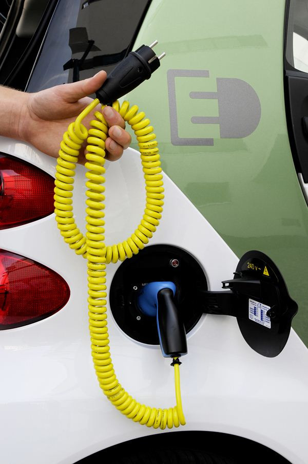 Descente en ville en Smart Fortwo électrique