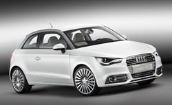 Vingt Audi A1 e-tron en test dans la région de Munich mi-2011
