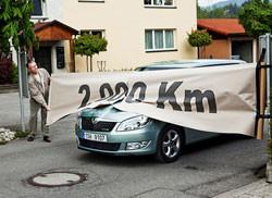 Une consommation de 2,21 litres aux 100 km en Skoda Fabia Greenline
