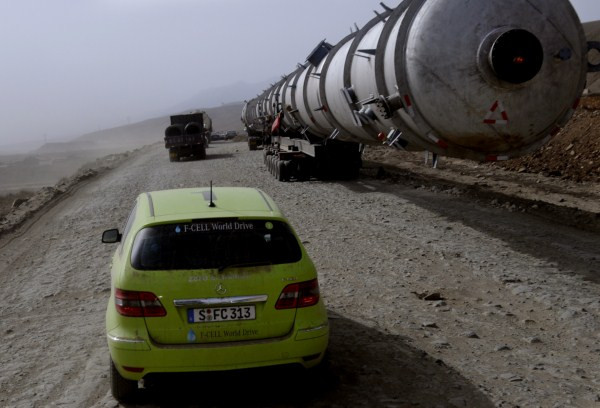 Un tour du monde de plus de 30 000 km en Mercedes Classe B F-Cell à pile à combustible