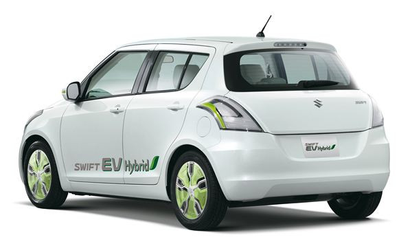 Une Suzuki Swift électrique équipée d’un alternateur entraîné par un moteur thermique