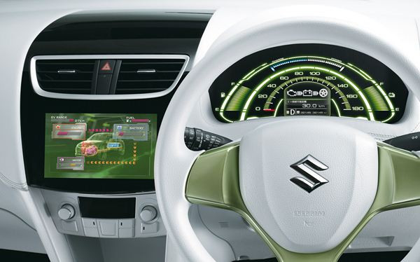 Une Suzuki Swift électrique équipée d’un alternateur entraîné par un moteur thermique