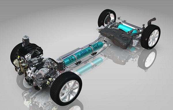 Un Peugeot 2008 HYbrid Air essence et air comprimé à 2,9 litres aux 100 km