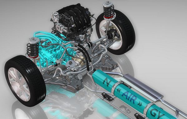 Un Peugeot 2008 HYbrid Air essence et air comprimé à 2,9 litres aux 100 km