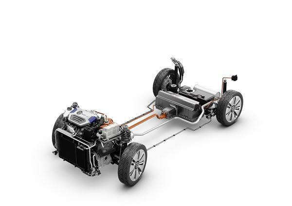 Une étude de petite citadine hybride diesel rechargeable Volkswagen économe en carburant