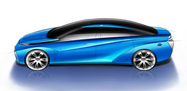 Le concept Toyota FCV anticipe le véhicule à pile à combustible de Toyota