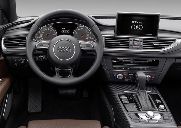L'Audi A7 Sportback h-tron quattro à pile à combustible sur la ligne de départ