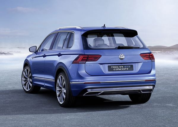 Un concept Volkswagen Tiguan GTE avec des panneaux solaires