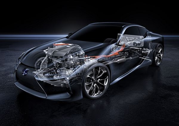 Le Lexus LC 500h embarque un système hybride multi-étage de nouvelle génération