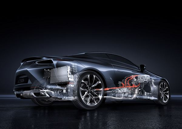 Le Lexus LC 500h embarque un système hybride multi-étage de nouvelle génération