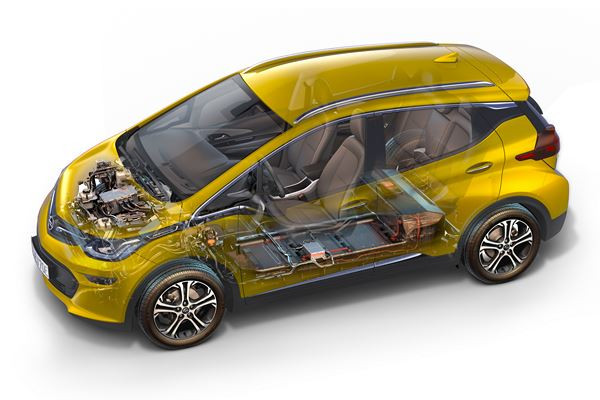 L’Opel Ampera-e électrique développe un couple de 360 Nm