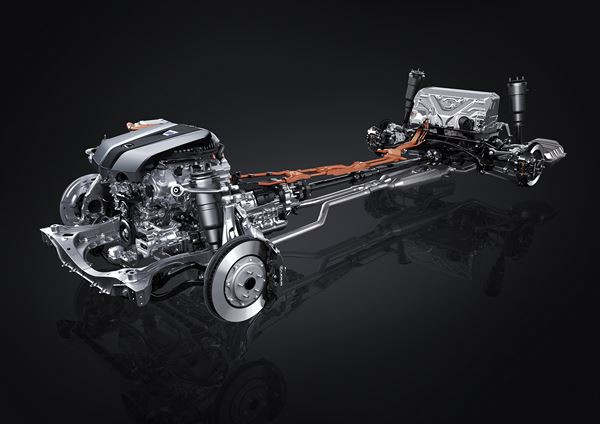 La limousine Lexus LS 500h hybride développe une puissance totale de 354 ch