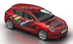 La Seat Leon TGI fonctionne au gaz naturel comprimé
