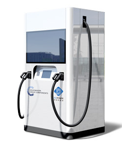 Une borne de recharge rapide flexible jusqu’à 150 kW qui stocke une réserve d’énergie