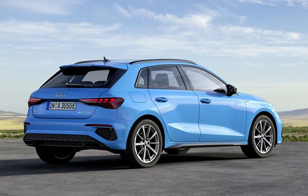 L'Audi A3 Sportback 40 TFSI e plug-in hybride peut couvrir jusqu'à 67 km en électrique