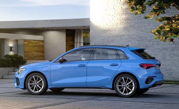L'Audi A3 Sportback 40 TFSI e plug-in hybride peut couvrir jusqu'à 67 km en électrique