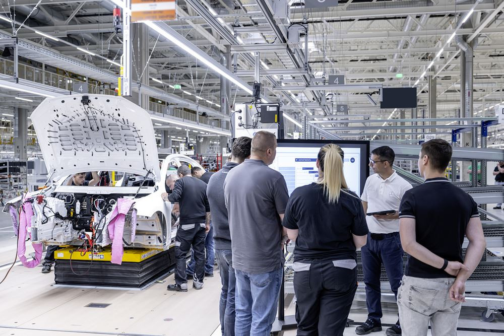 L'usine Mercedes-Benz de Kecskemet en Hongrie réalise la production de la Classe C électrique
