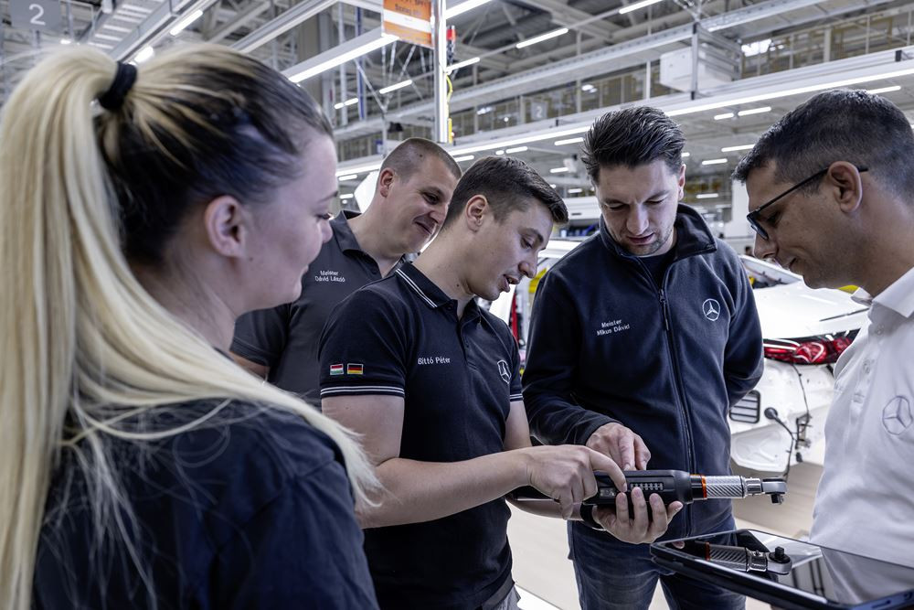 L'usine Mercedes-Benz de Kecskemet en Hongrie réalise la production de la Classe C électrique