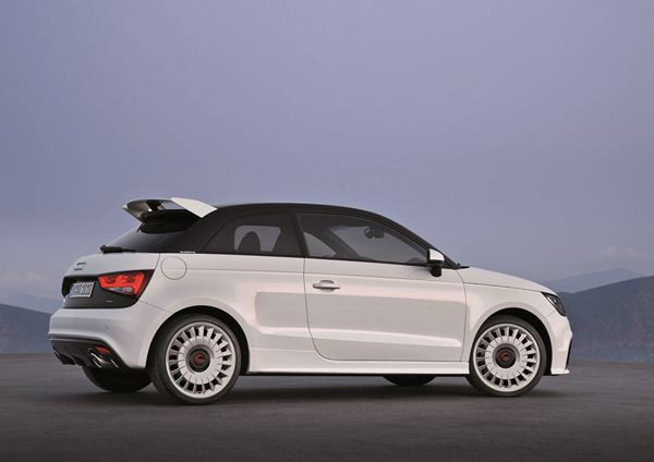 Une Audi A1 quattro dotée de 256 ch