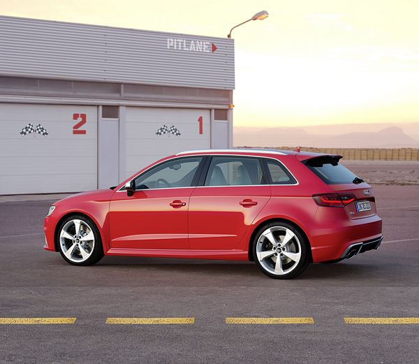 La déclinaison RS de l'Audi A3 Sportback développe 367 ch