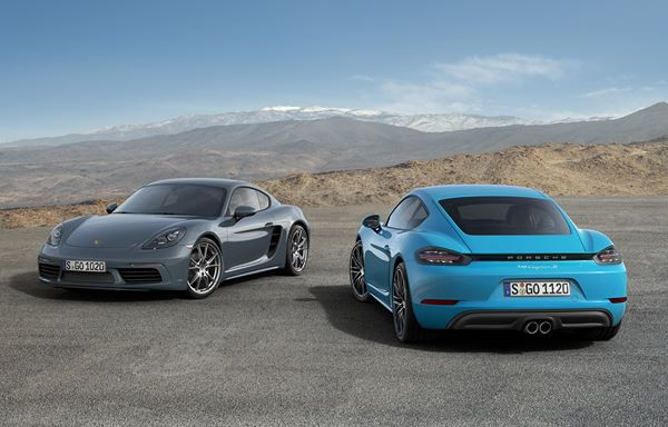Le coupé Porsche 718 Cayman embarque un moteur turbo quatre cylindres à plat