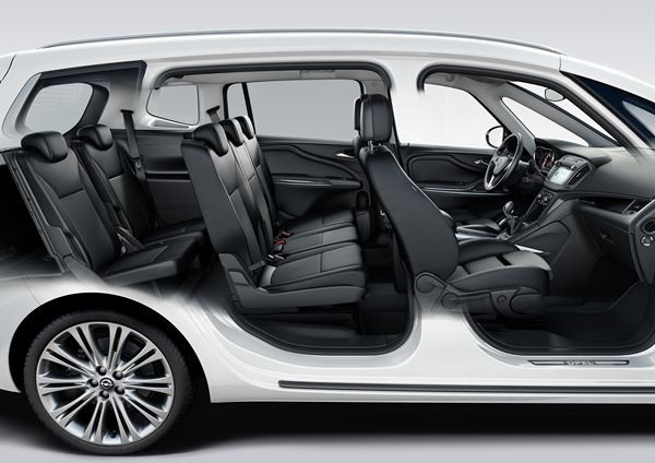 L'Opel Zafira restylé reçoit une calandre plus dynamique