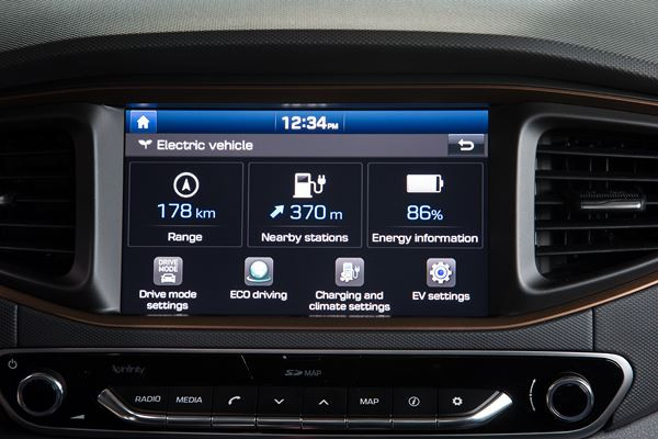 La Hyundai Ioniq Électrique revendique une autonomie de 280 km