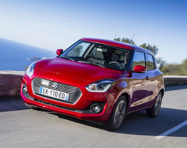 La Suzuki Swift affiche une silhouette musclée et des équipements de sécurité évolués