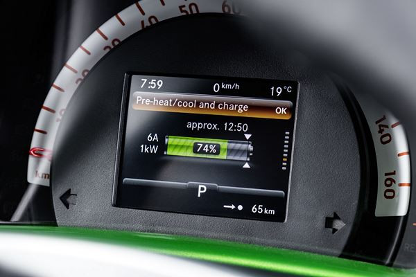 La smart fortwo cabrio électrique affiche une autonomie de 155 kilomètres NEDC