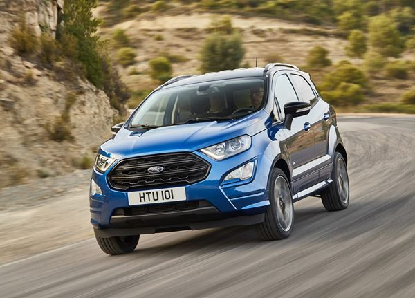 Le SUV Ford EcoSport s'appuie sur un design extérieur robuste