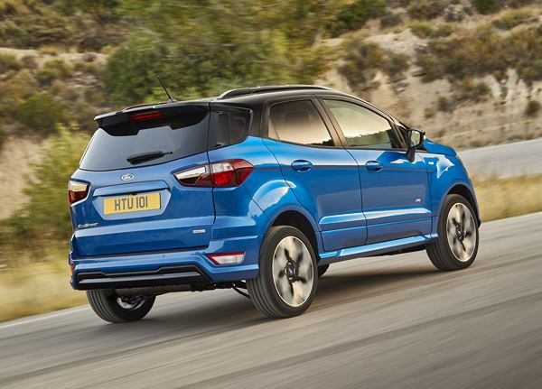 Le SUV Ford EcoSport s'appuie sur un design extérieur robuste
