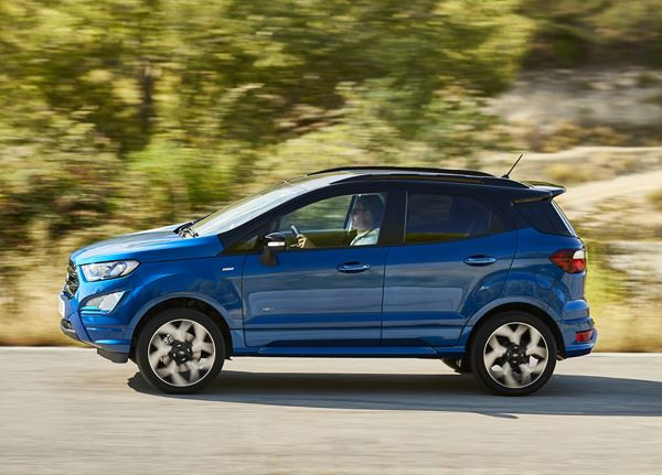 Le SUV Ford EcoSport s'appuie sur un design extérieur robuste