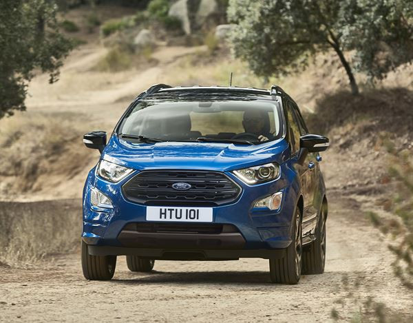 Le SUV Ford EcoSport s'appuie sur un design extérieur robuste