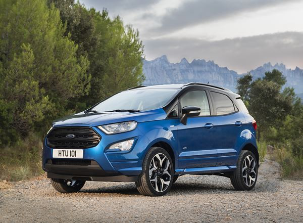 Le SUV Ford EcoSport s'appuie sur un design extérieur robuste