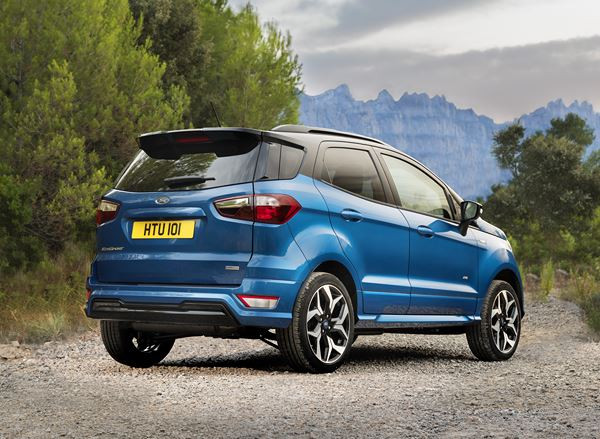 Le SUV Ford EcoSport s'appuie sur un design extérieur robuste