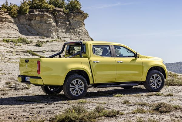 La Mercedes Classe X allie les caractéristiques typiques d'un pickup