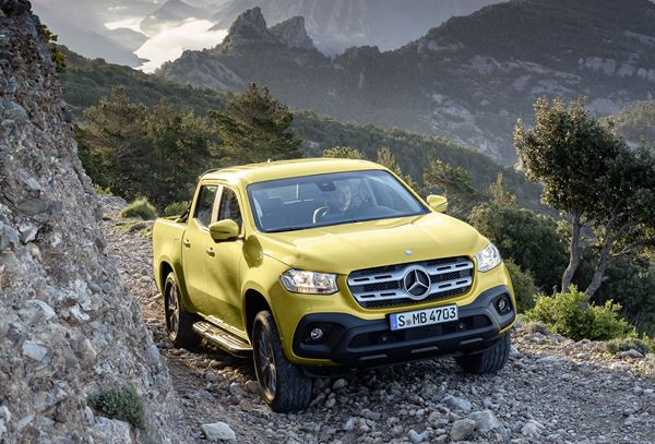 La Mercedes Classe X allie les caractéristiques typiques d'un pickup