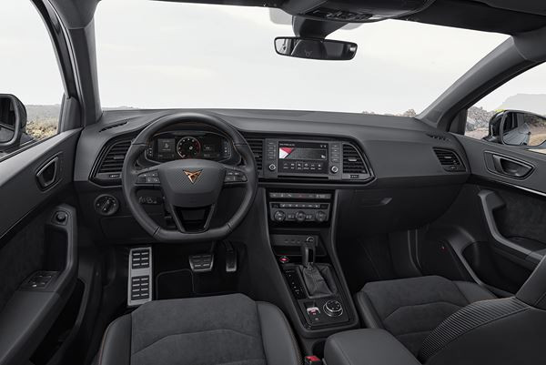 Le SUV sportif Cupra Ateca délivre une puissance de 300 ch et un couple de 400 Nm