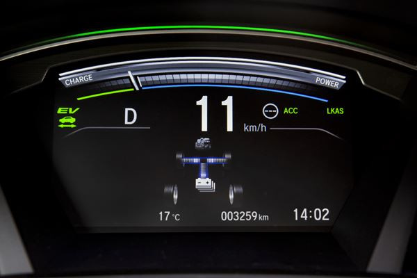 Le Honda CR-V Hybrid affiche une consommation basse