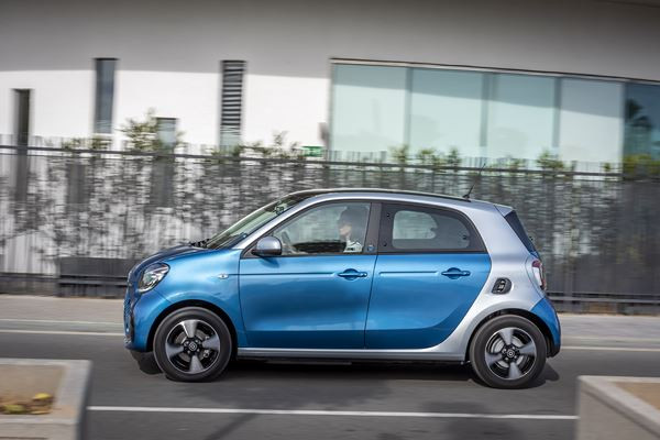La smart EQ forfour s'offre un design extérieur légèrement remanié