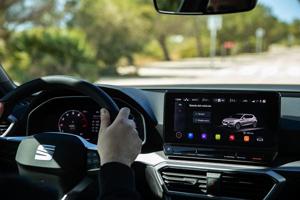 La Seat Leon adopte sur une face avant déterminée avec un aspect tridimensionnel