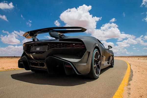 La supersportive Bugatti Divo dans les starting blocks