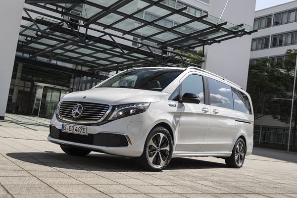 Le grand monospace électrique Mercedes EQV revendique une autonomie de 353 km