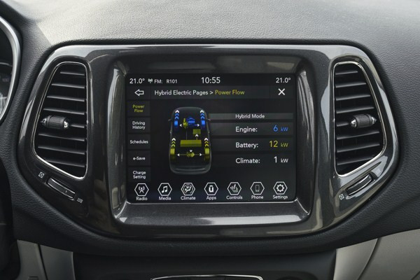 La Jeep Compass 4xe hybride rechargeable en approche