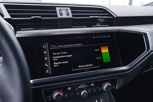 L’Audi Q3 45 TFSI e hybride rechargeable affiche une autonomie électrique de 51 km
