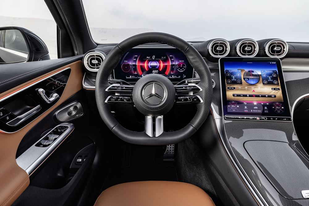 Le Mercedes GLC Coupé affiche des surfaces spectaculaires