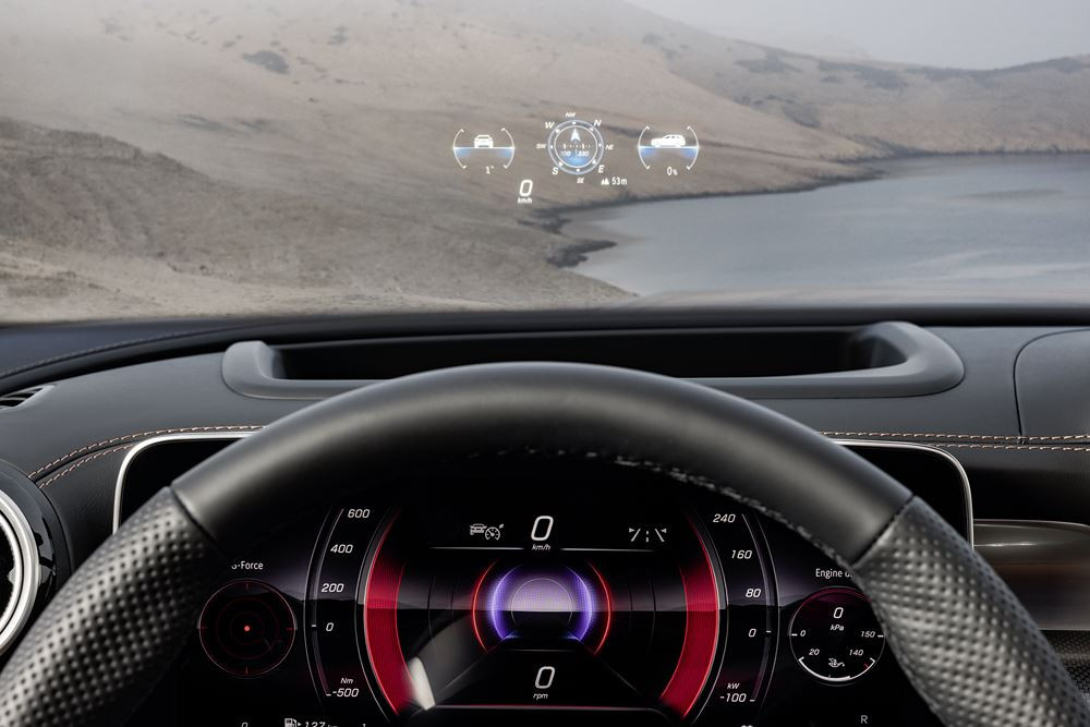 Le Mercedes GLC Coupé affiche des surfaces spectaculaires